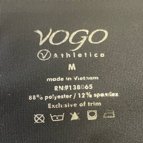 Lot of 2 Vogo Athletica & Zella Medium Stretch Polyester Athletic Ankle Leggings - Picture 7 of 13